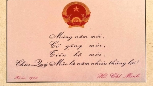 Thiệp Xuân chúc mừng năm mới và thơ chúc Tết của Bác Hồ