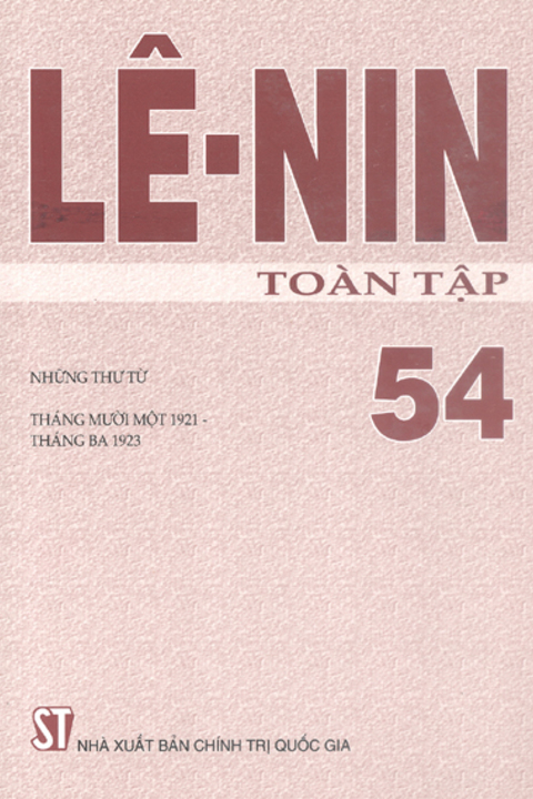 Lênin toàn tập - Tập 54