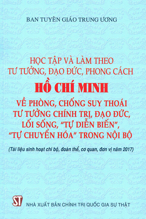 Học tập và làm theo tư tưởng, đạo đức, phong cách Hồ Chí Minh