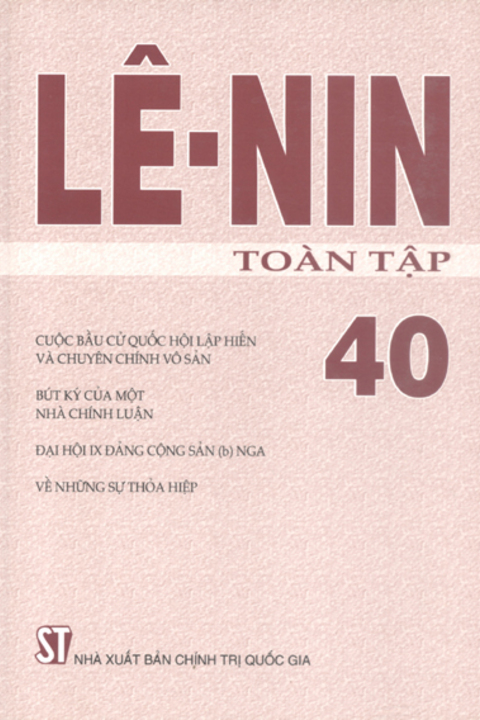 Lênin toàn tập - Tập 40