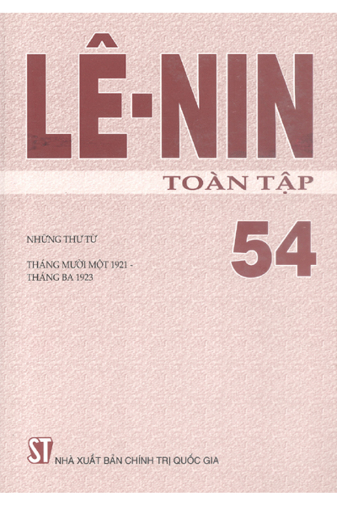 Lênin toàn tập - Tập 54