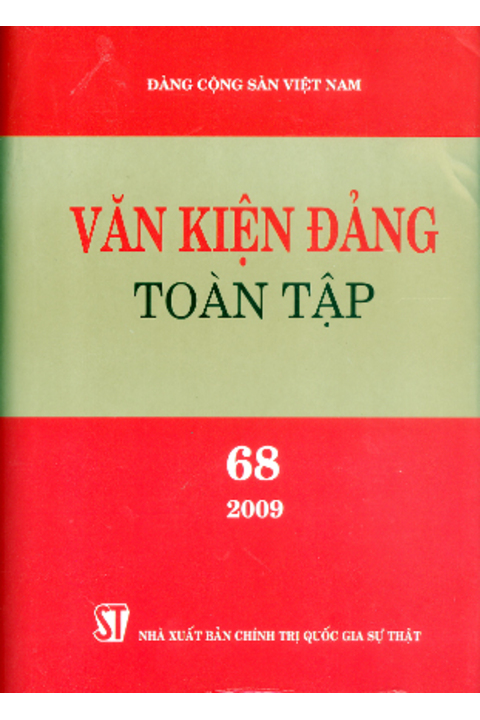 Văn kiện Đảng toàn tập tập 68